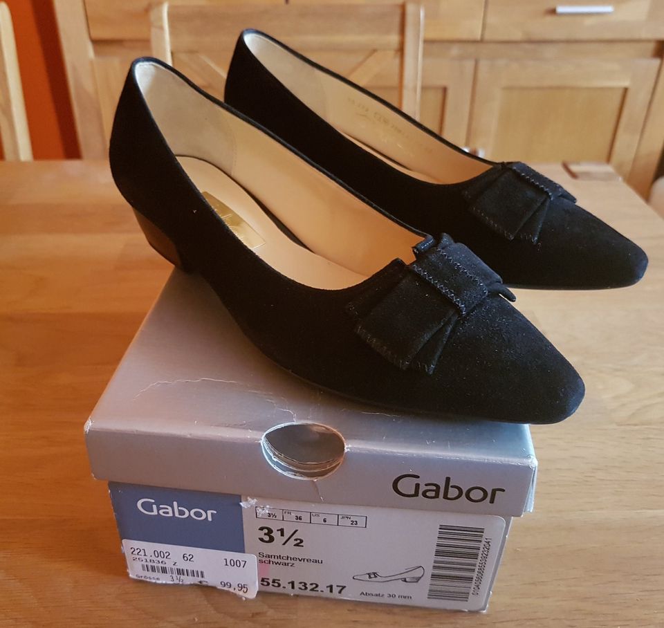 NEU Gabor Pumps schwarz Leder Gr. 36 in Dresden