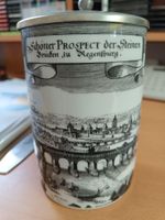 Wein- oder Bierkrug, 0,5 l mit Zinndeckel Rheinland-Pfalz - Steinweiler Pfalz Vorschau