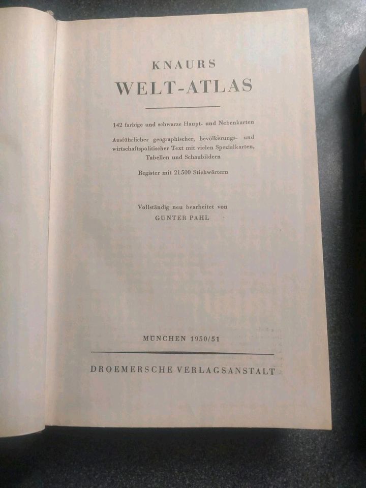 Knaurs Weltatlas, Knaurs Lexikon A-Z , 1950/51 Putzgers 1910 hist in Mönchengladbach