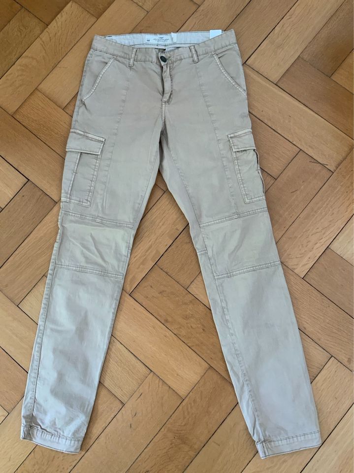 Damenhose, H&M, Gr 38, beige in München