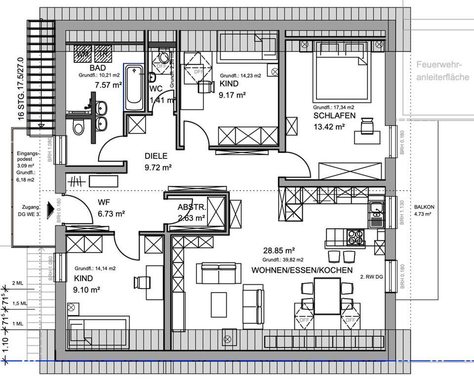 Energieeffiziente Traumwohnung im Dachgeschoss! in Weikersheim