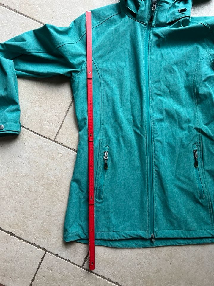 Kjelvic Outdoor Jacke Türkis Mantel in Laer