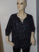 Schönes YESSICA 3/4 Arm Shirt schwarz m. Blümchenmu.Gr. L,44-46 Bayern - Velden Vorschau