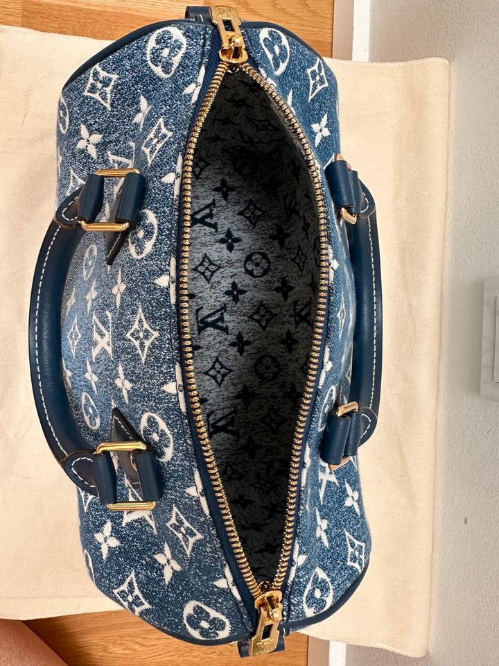 LOUIS VUITTON Speedy 25 Monogram Jacquard Denim M59609 in Köln