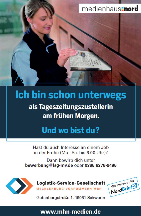 Zusteller (m/w/d)für Zeitungen in 23701 Eutin in Eutin