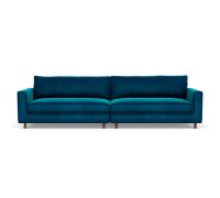 SOFACOMPANY Douglas Sofa 4-Sitzer Velour Lux Petro NP: 1749 € Pankow - Prenzlauer Berg Vorschau