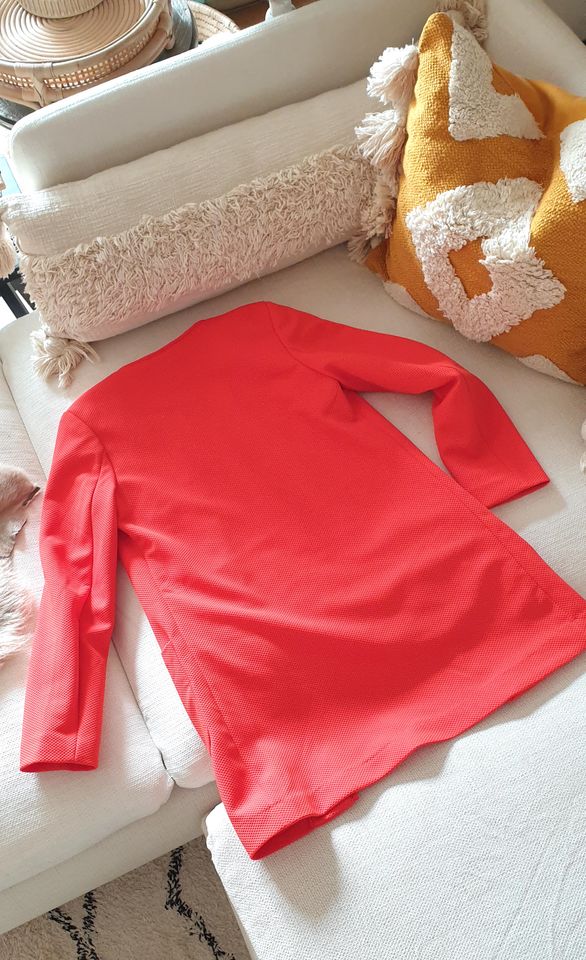 H&M Kurzmantel Mantel Blazer Koralle rot orange XS 34 36 50er neu in Mönchengladbach