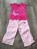 Set Hose + T-Shirt Gr.80 Mädchen pink rosa Sommer Sachsen-Anhalt - Tangermünde Vorschau