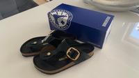 BIRKENSTOCK Gizeh Big Buckle Naturleder Lack High Shine Black Hessen - Flörsheim am Main Vorschau