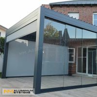 Glasschiebewand Glaswand Glasschiebetür Windschutz 2 m x 2,1 m Hessen - Nauheim Vorschau