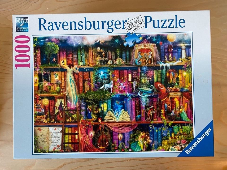 2x Puzzle je 1000 Teile Ravensburger Schmidt Disney Ariel Fantasy in Stubben