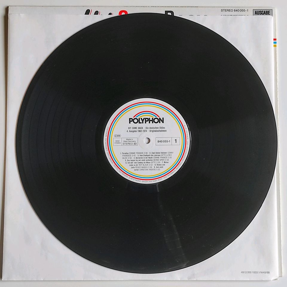 Vinyl-LP, Hit Come Back Die deutschen Oldies 1962-1974 in Osnabrück