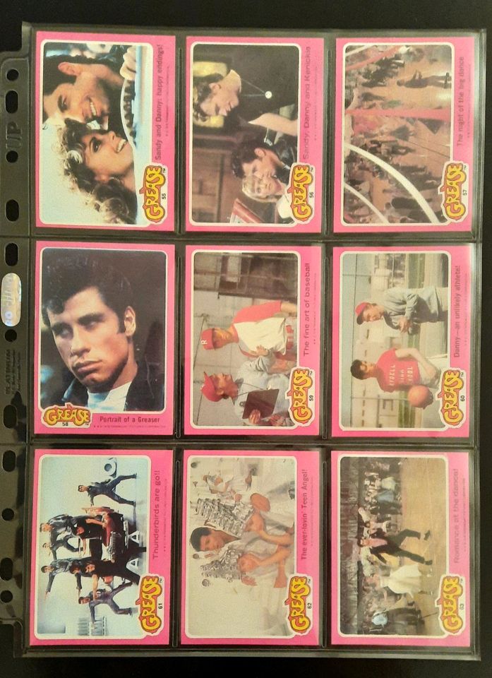 Grease Topps 1976-78 Sammelkarten kompl. Serie 1+2 Trading Cards in Uttenreuth