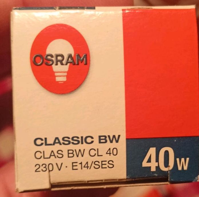 6x Osram Classic Kerzenform BW 40w 400lm - Lampe Glühbirne Licht in Hamburg