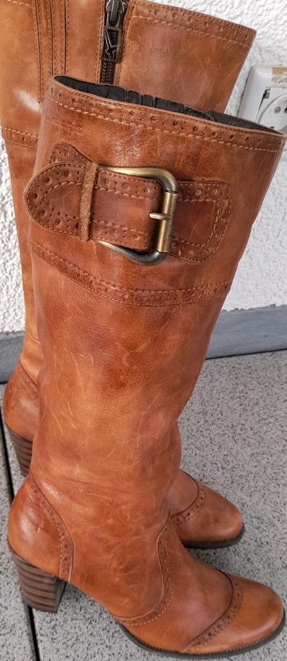 Tamaris Echtleder Stiefel,Größe 40,Braun,Schuhe,Damen in Lippstadt