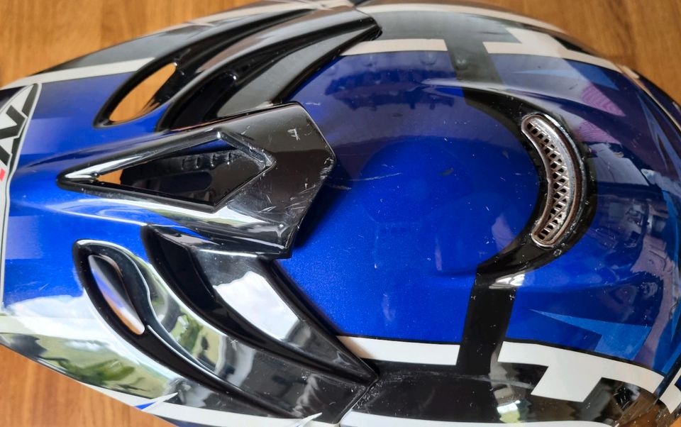 Nitro Racing mx417 Motocross Helm blau Gr. S in Höxter