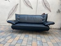 Vintage Leder Couch schwarz Sofa 2m breit Dreisitzer Baden-Württemberg - Nußloch Vorschau