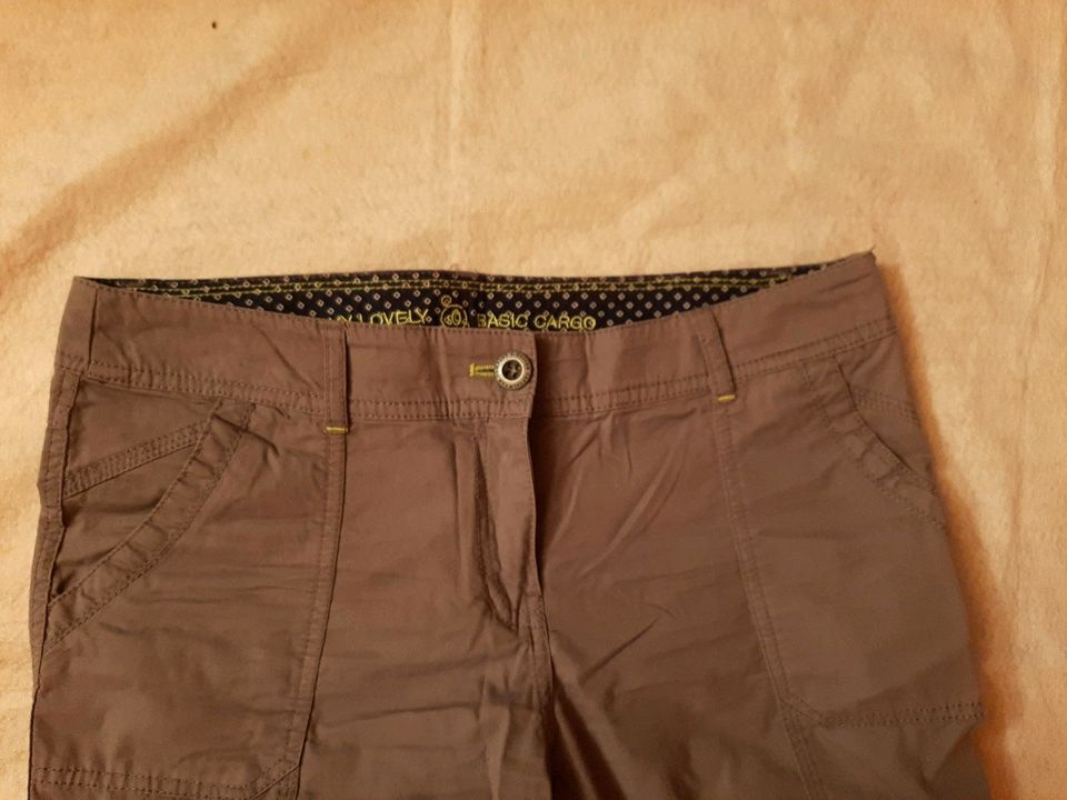 S. Oliver Hose Cargo 3/4 möglich grau Gr 36 Länge 32 in Waldmohr