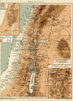 PALÄSTINA- HOCHLAND JUDÄA- ISRAELITISCHE STÄMME- KARTE- PLAN-1902 Berlin - Mitte Vorschau