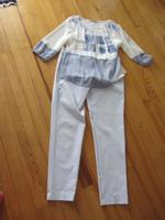Bianca Hose und Bluse, Zweiteiler, Gr. 42 lila-weiß Saarland - Wadgassen Vorschau