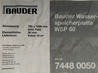 50m2  Bauder Wasserspeicher Platte WSP 50 Sachsen - Freital Vorschau
