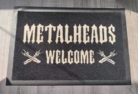 Fußmatte Metal Metalhead Welcome Schwarz Fußabtreter Mecklenburg-Vorpommern - Neubrandenburg Vorschau