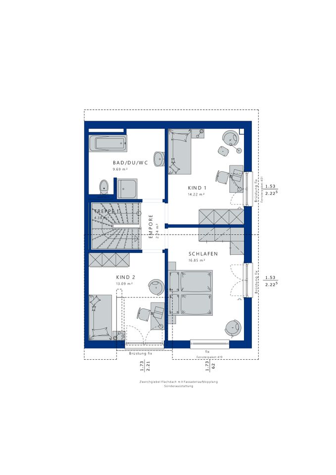 Bestpreisgarantie bei Bien-Zenker - Traumhaus EVOLUTION 124 inkl. Grundstück! KFW förderfähig!!! in Westerheim