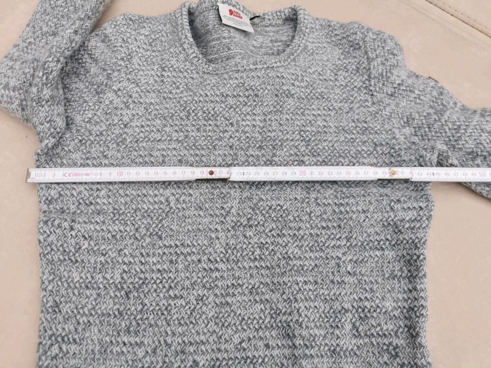 Fjällräven Damen Övik Structure Sweater Gr. M Grau Melliert in Krefeld