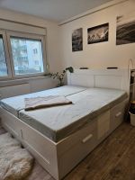 BRIMNES Bett IKEA; weiß; 180x200cm komplett Sachsen-Anhalt - Halle Vorschau