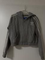 Adidas Cropped Jacke Grau Nordrhein-Westfalen - Solingen Vorschau