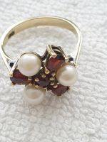 •♡• Echtschmuck - Granat Ring - 333er Gold - Trachtenschmuck •♡• Berlin - Steglitz Vorschau