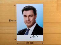 Markus Söder handsignierte XXL Autogrammkarte CSU Bayern 30x21cm Nordrhein-Westfalen - Engelskirchen Vorschau