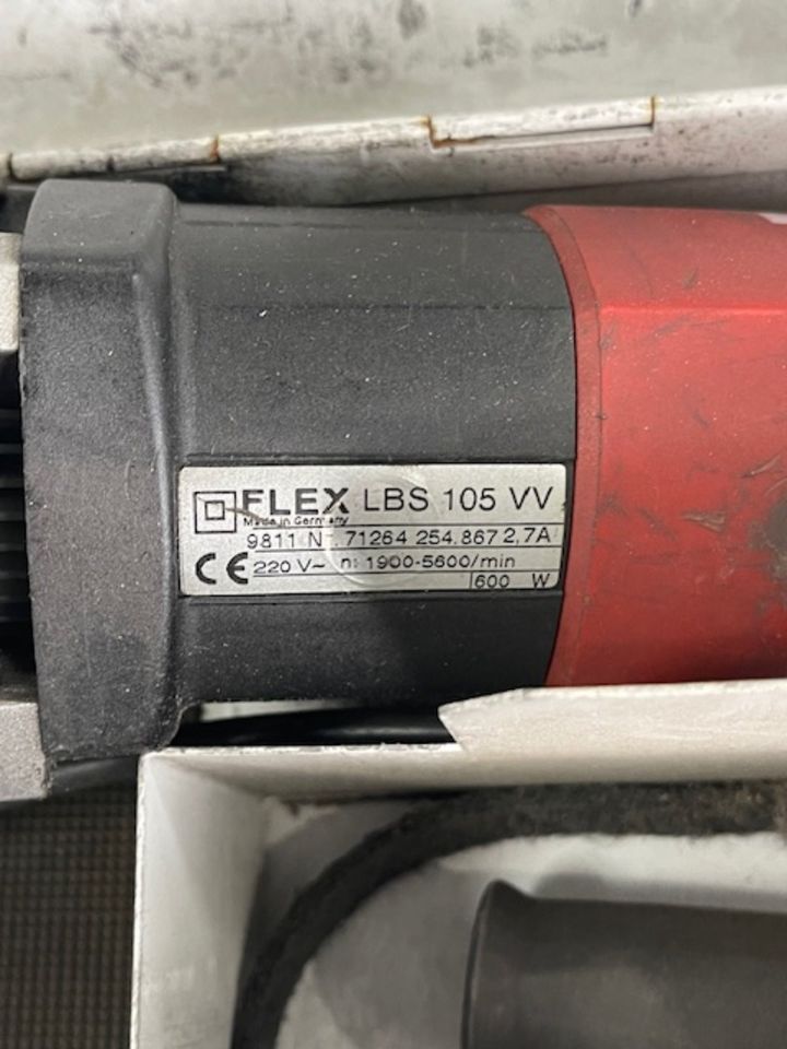 Original Flex Bandschleifer LBS 105VV im Koffer in Mayen