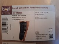 "BORT MEDICAL" Immob-Schiene mit Patella-Aussparung Bayern - Mainburg Vorschau