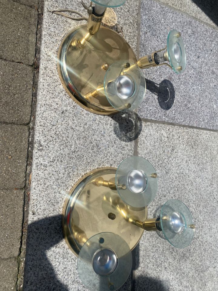 Lampen  goldfarbig guter Zustand in Füssen