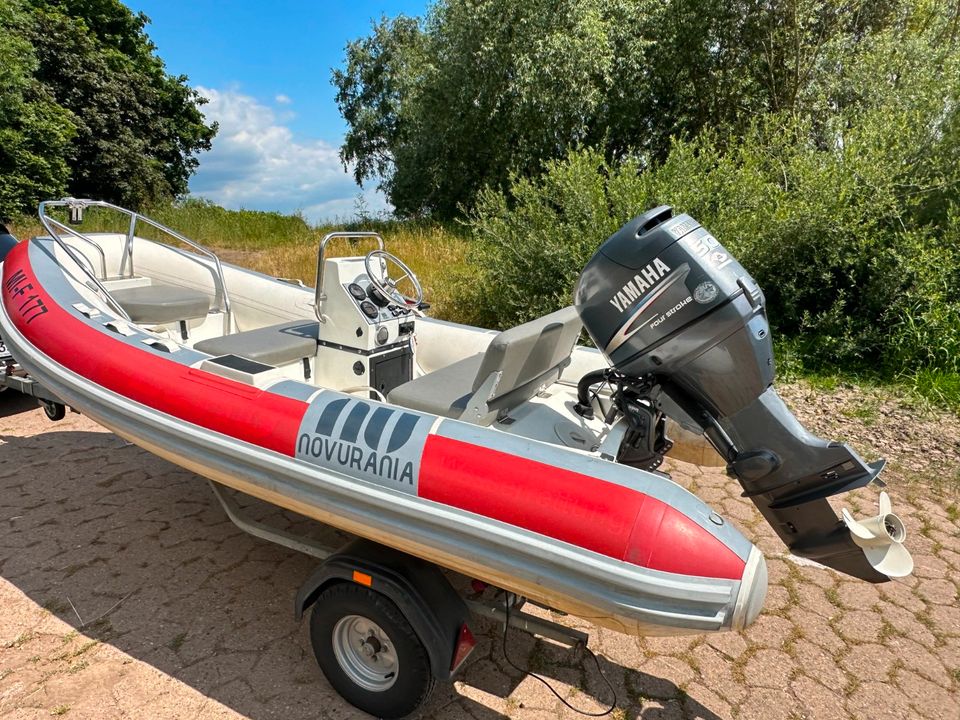 Festrumpfschlauchboot Rib Novurania mit Yamaha 50 PS und Trailer in  Niedersachsen - Pattensen | Motorboote kaufen | eBay Kleinanzeigen ist  jetzt Kleinanzeigen