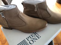 Stiefeletten Boots Leder in beige Gr. 38 neu Berlin - Pankow Vorschau