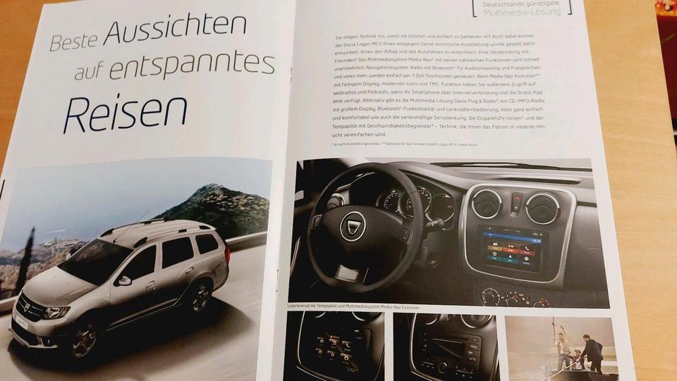 Dacia Logan MCV + Sondermodell Celebration  Prospekt von 2015 in Leverkusen