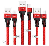 3 Stück Micro USB Kabel, 2,4 A High Speed Nylon USB Ladekabel, Niedersachsen - Burgdorf Vorschau