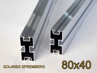 1x 100-200cm Unterkonstruktion Aluminiumprofil 80x40mm blank Brandenburg - Spremberg Vorschau