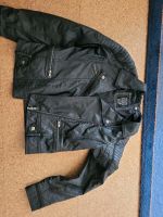 schwarze Jacke im Bikerstyle Gr. 152 Bayern - Kösching Vorschau