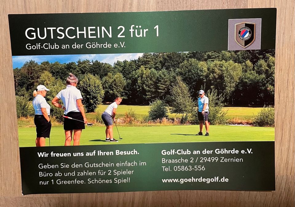 Golf Gutschein Greenfee 2für1 Golf-Club an der Göhrde in Hamburg