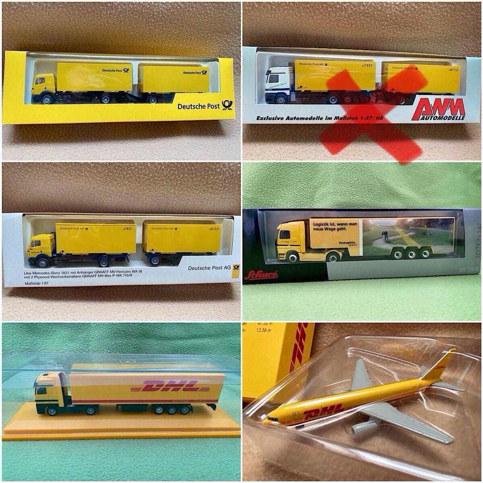 Herpa, AWM etc. Deutsche Post / DHL LKW Modelle in Dortmund