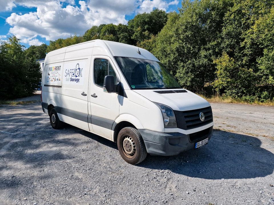 Bulli mieten VW Crafter vermieten Pkw Transporter Kastenwagen in Warstein