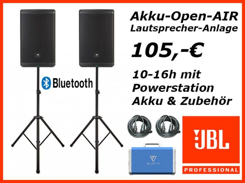 Tontechnik PA- Verleih: AKKU Open Air PA-Lautsprecher Anlagen 7000W LKW / Open Air Anlage, Powerstation PA-Musikanlage, Soundboks, Akku Box, Pioneer DJ Equipment, DJ Mischpulte, Mixer, MIETEN RENTAL in Berlin