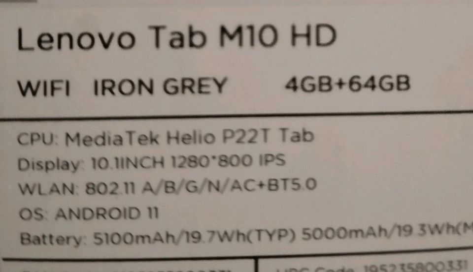 Tablet Lenovo M10 HD in Düsseldorf