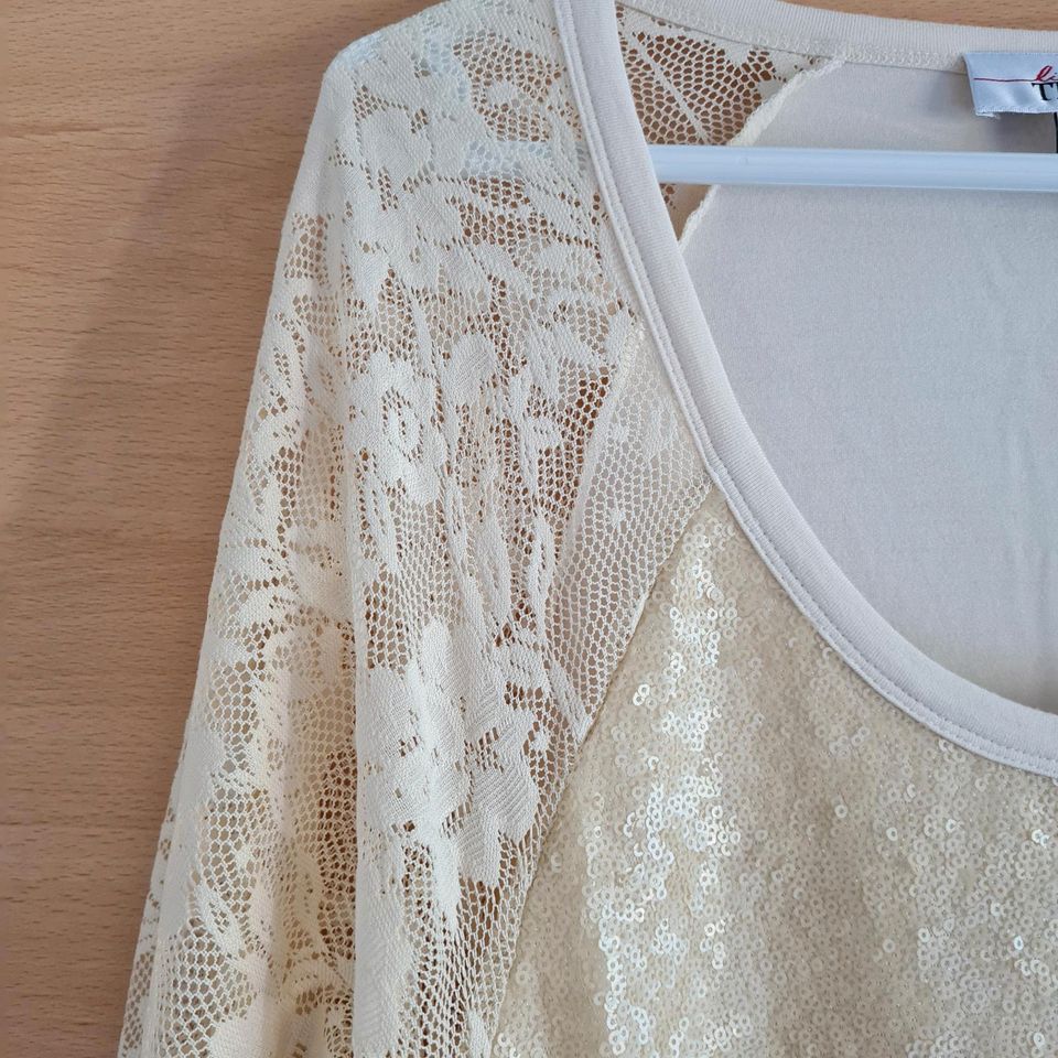 Heine Linea Tesini 3/4 Langarmshirt Gr. 40 beige neu in Taunusstein