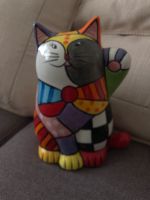 Keramik, Katze, bunt, ca 25 cm hoch Sachsen - Delitzsch Vorschau