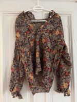 Blumenprint Turtle Neck Bluse Longsleeve ca. M 38 Altona - Hamburg Ottensen Vorschau