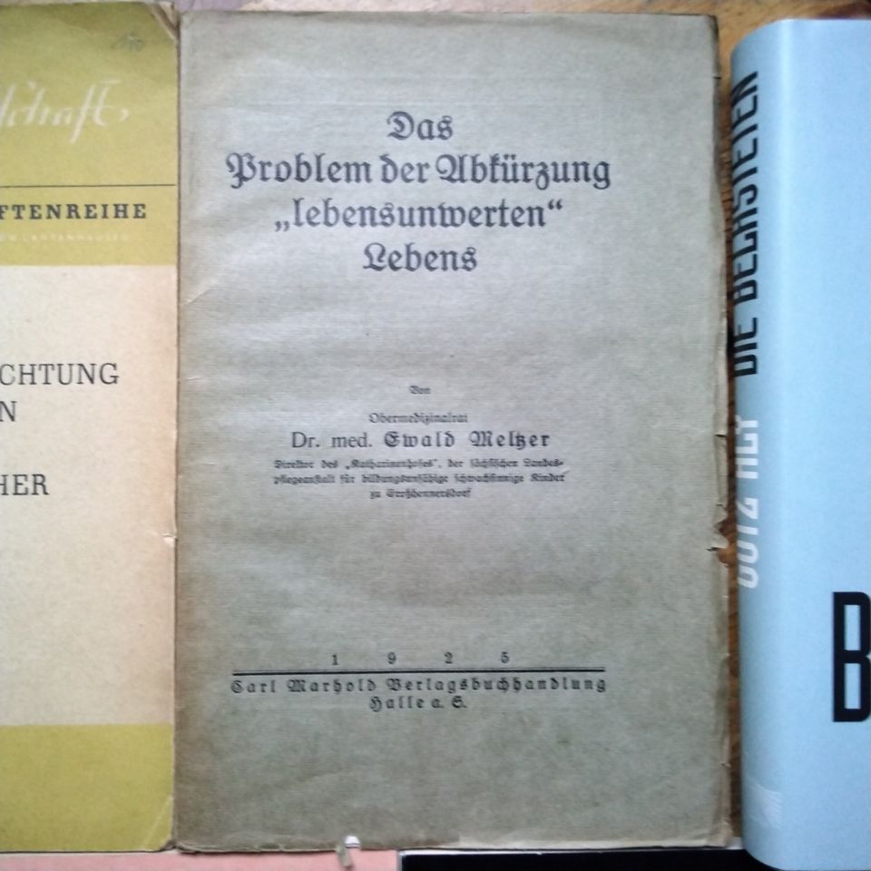 7x Bücher Euthanasie Rasserecht 1933-1945 "lebensunwertes" Leben in Kiel